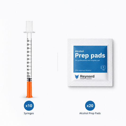 Peptide Starter Kit - 10 Syringes & 20 Prep Pads
