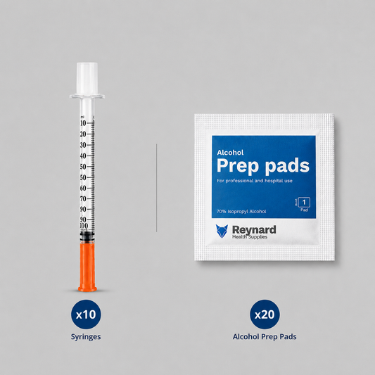 Peptide Starter Kit - 10 Syringes & 20 Prep Pads