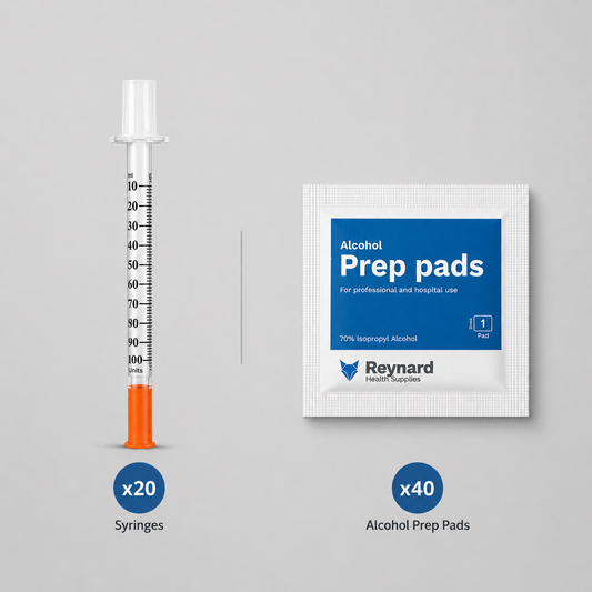 Peptide Research Kit - 20 Syringes & 40 Prep Pads